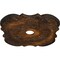 Ekena Millwork Flower Ceiling Medallion (Fits Canopies up to 6 1/4"), Hand-Painted Rust, 29"OD x 3 5/8"ID x 1 3/8"P CM29FWRUS - alternate 4